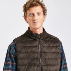 Doudoune Sans Manche Aspect Velours 11 Doudoune Sans Manche Aspect Velours -Jules 1002694 17031 V4