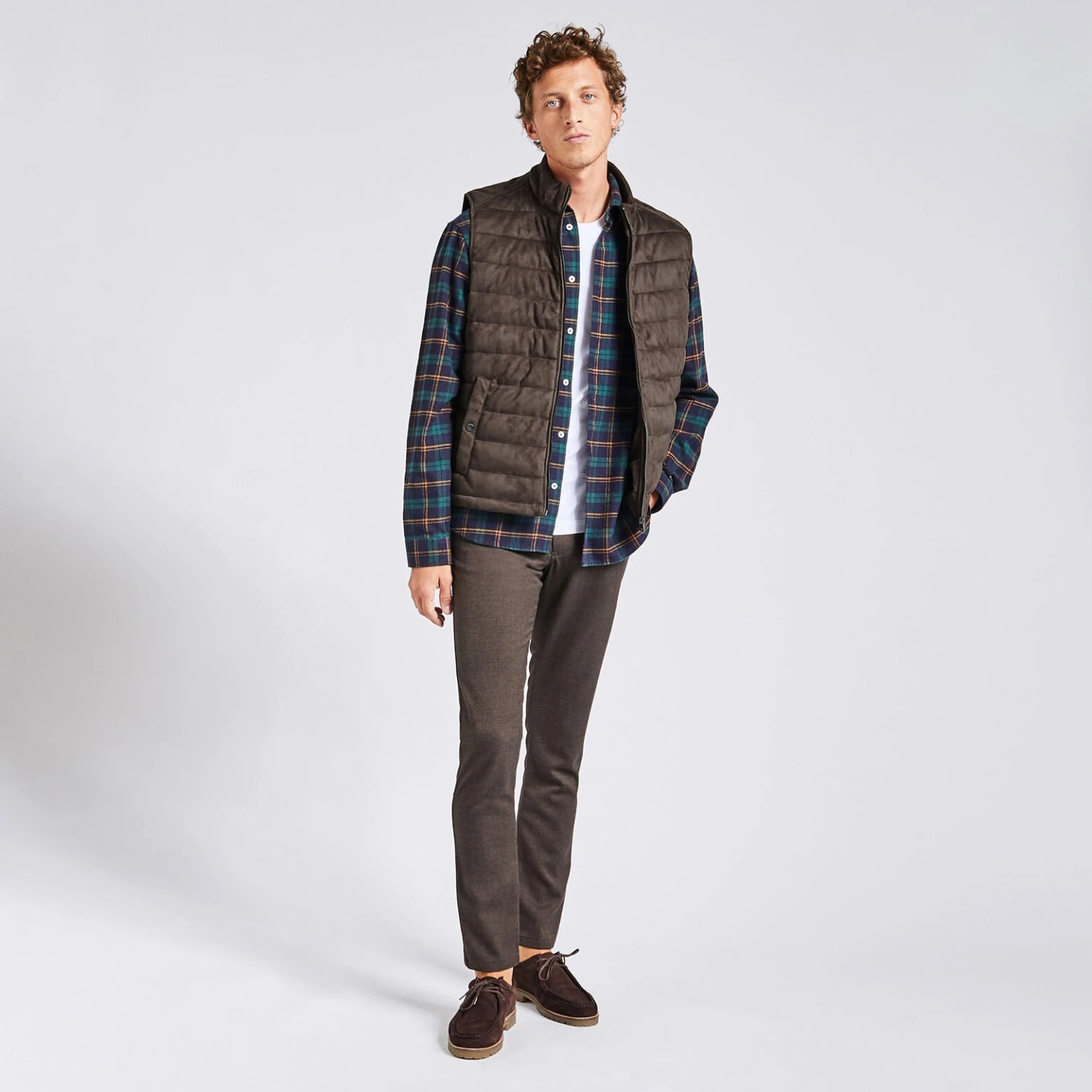 Doudoune Sans Manche Aspect Velours 2 Doudoune Sans Manche Aspect Velours – Image 2