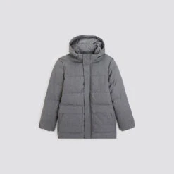 Doudoune Tissage Flanelle Et Col Montant 16 Doudoune Tissage Flanelle Et Col Montant -Jules 1002696 18424 V11