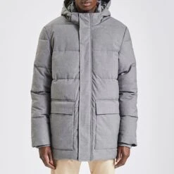 Doudoune Tissage Flanelle Et Col Montant 14 Doudoune Tissage Flanelle Et Col Montant -Jules 1002696 18424 V2