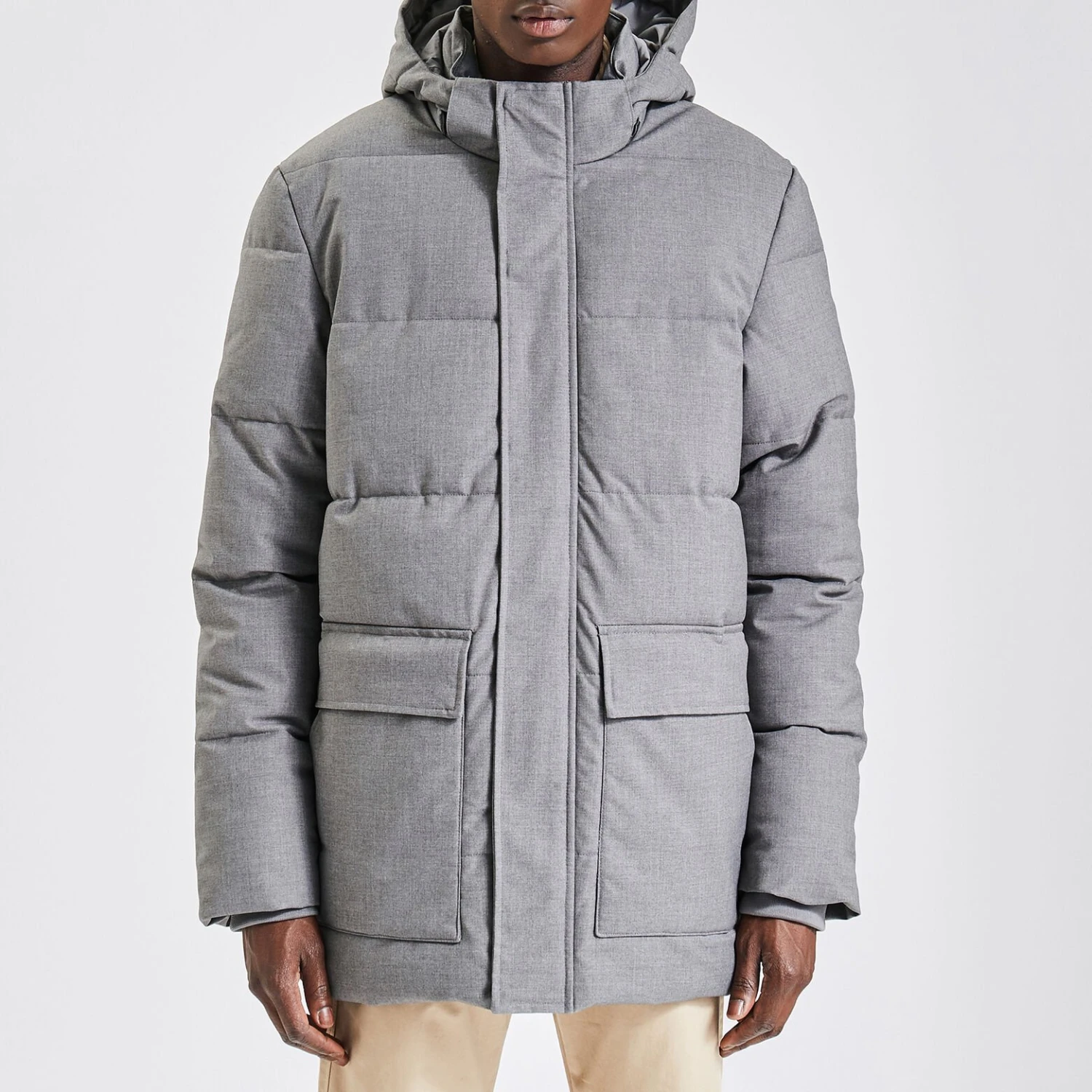 Doudoune Tissage Flanelle Et Col Montant 5 Doudoune Tissage Flanelle Et Col Montant – Image 5