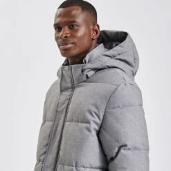 Doudoune Tissage Flanelle Et Col Montant 12 Doudoune Tissage Flanelle Et Col Montant -Jules 1002696 18424 V4