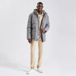 Doudoune Tissage Flanelle Et Col Montant 13 Doudoune Tissage Flanelle Et Col Montant -Jules 1002696 18424 V6