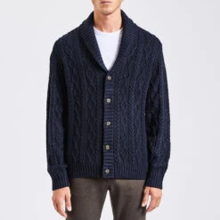 Gilet Col Châle à Torsades -Jules 1002732 11845 V2