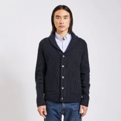 Gilet à Col Châle Boutonné -Jules 1002737 11845 V2