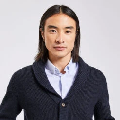 Gilet à Col Châle Boutonné -Jules 1002737 11845 V4