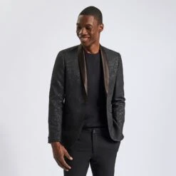 Veste Slim Motif Jacquard