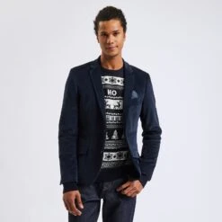 Veste Slim En Velours