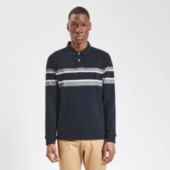 Polo Manches Longues Piqué Colorblock -Jules 1002817 11863 V2