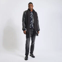 Pull Col Rond à Motif Camouflage En Laine -Jules 1002836 18005 V6