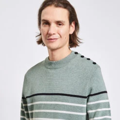Pull Marinière à Col Rond 11 Pull Marinière à Col Rond -Jules 1003009 16656 V4