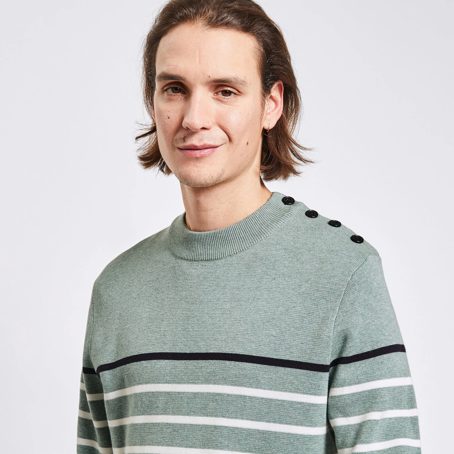 Pull Marinière à Col Rond 3 Pull Marinière à Col Rond – Image 3