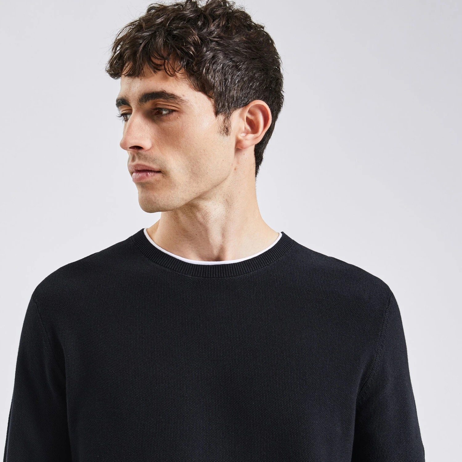 Pull à Col Rond 2 En 1 3 Pull à Col Rond 2 En 1 – Image 3