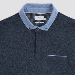 Polo Manches Longues Maille Piquée Moulinée Col Ox 17 Polo Manches Longues Maille Piquée Moulinée Col Ox -Jules 1003022 11845 V8