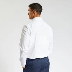 Chemise Slim Sans Repassage Unie Coton -Jules 1003064 10000 V3