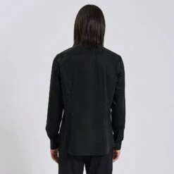 Chemise Slim Unie Coton Biologique Satin -Jules 1003070 18000 V3