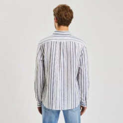 Chemise Regular Rayures Coton Lin -Jules 1003118 16082 V3