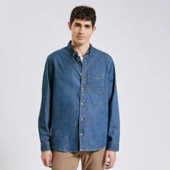 Chemise Regular Uni En Jean