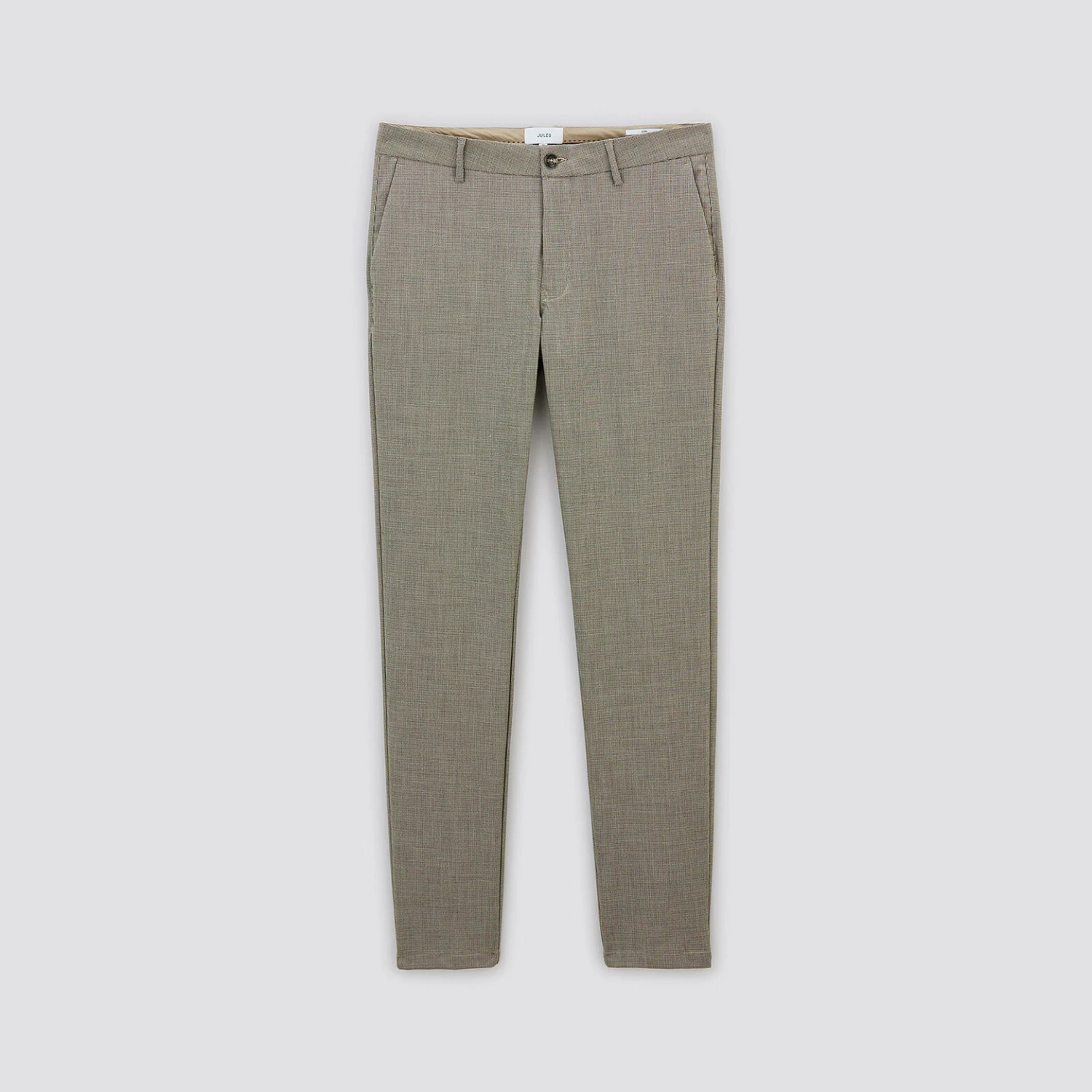 Pantalon Chino Slim à Carreaux Pied De Puce 7 Pantalon Chino Slim à Carreaux Pied De Puce – Image 7