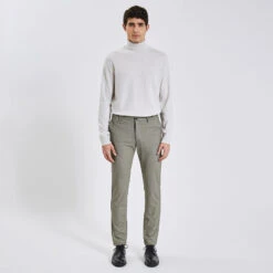 Pantalon Chino Slim à Carreaux Pied De Puce 14 Pantalon Chino Slim à Carreaux Pied De Puce -Jules 1003127 19900 V2