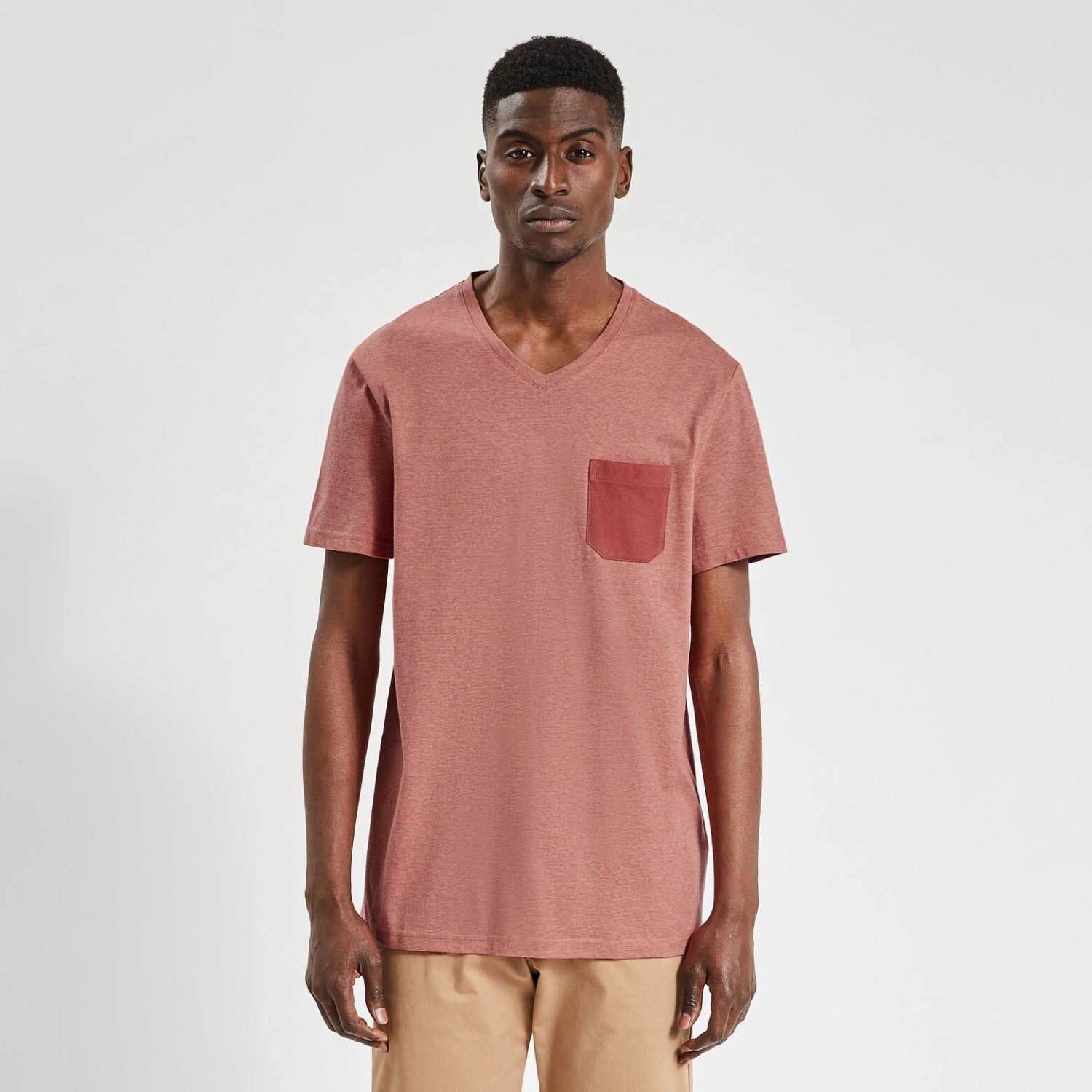 Tee Shirt Col V Matière Fantaisie 5 Tee Shirt Col V Matière Fantaisie – Image 5