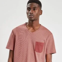 Tee Shirt Col V Matière Fantaisie 11 Tee Shirt Col V Matière Fantaisie -Jules 1003161 13479 V4