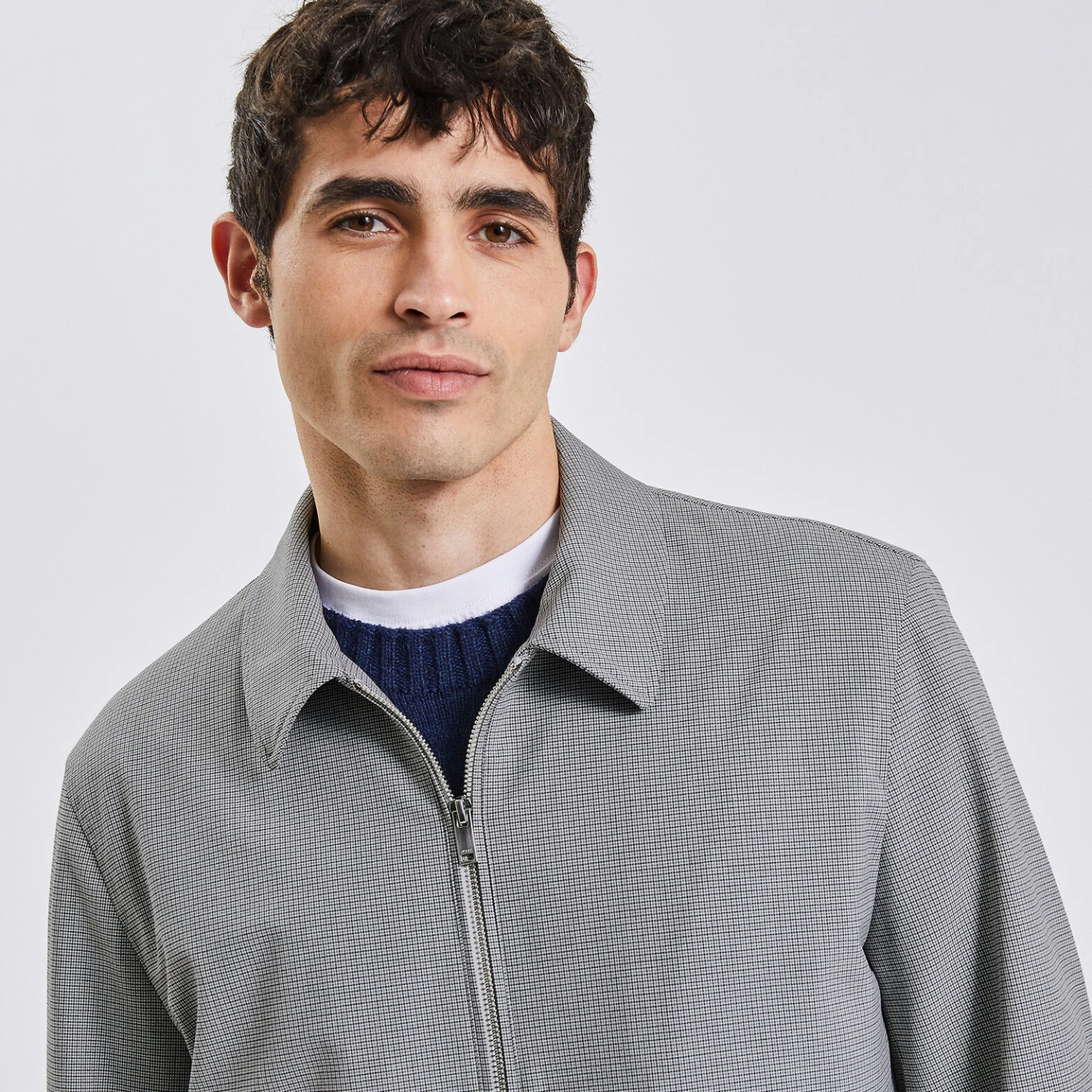 Blouson Zippé Col Chemise 3 Blouson Zippé Col Chemise – Image 3