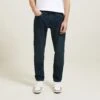 Jean Straight 4 Longueurs En Coton Et Polyester Re