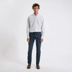 Jean Straight 4 Longueurs En Coton Et Polyester Re 14 Jean Straight 4 Longueurs En Coton Et Polyester Re -Jules 1003245 9980 V2