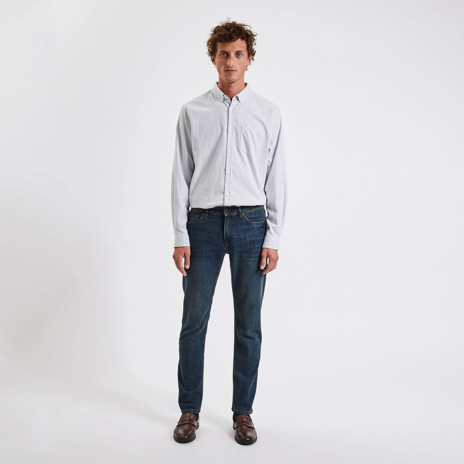 Jean Straight 4 Longueurs En Coton Et Polyester Re 5 Jean Straight 4 Longueurs En Coton Et Polyester Re – Image 5