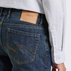 Jean Straight 4 Longueurs En Coton Et Polyester Re 12 Jean Straight 4 Longueurs En Coton Et Polyester Re -Jules 1003245 9980 V4