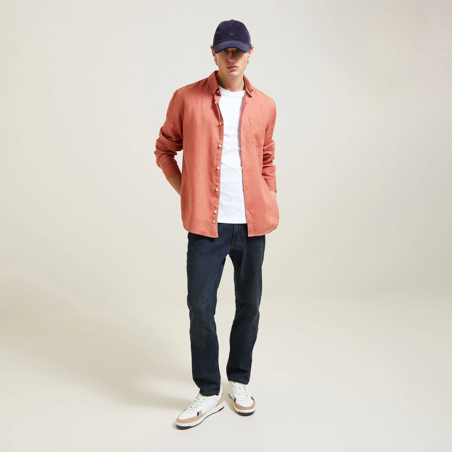 Jean Straight 4 Longueurs En Coton Et Polyester Re 2 Jean Straight 4 Longueurs En Coton Et Polyester Re – Image 2