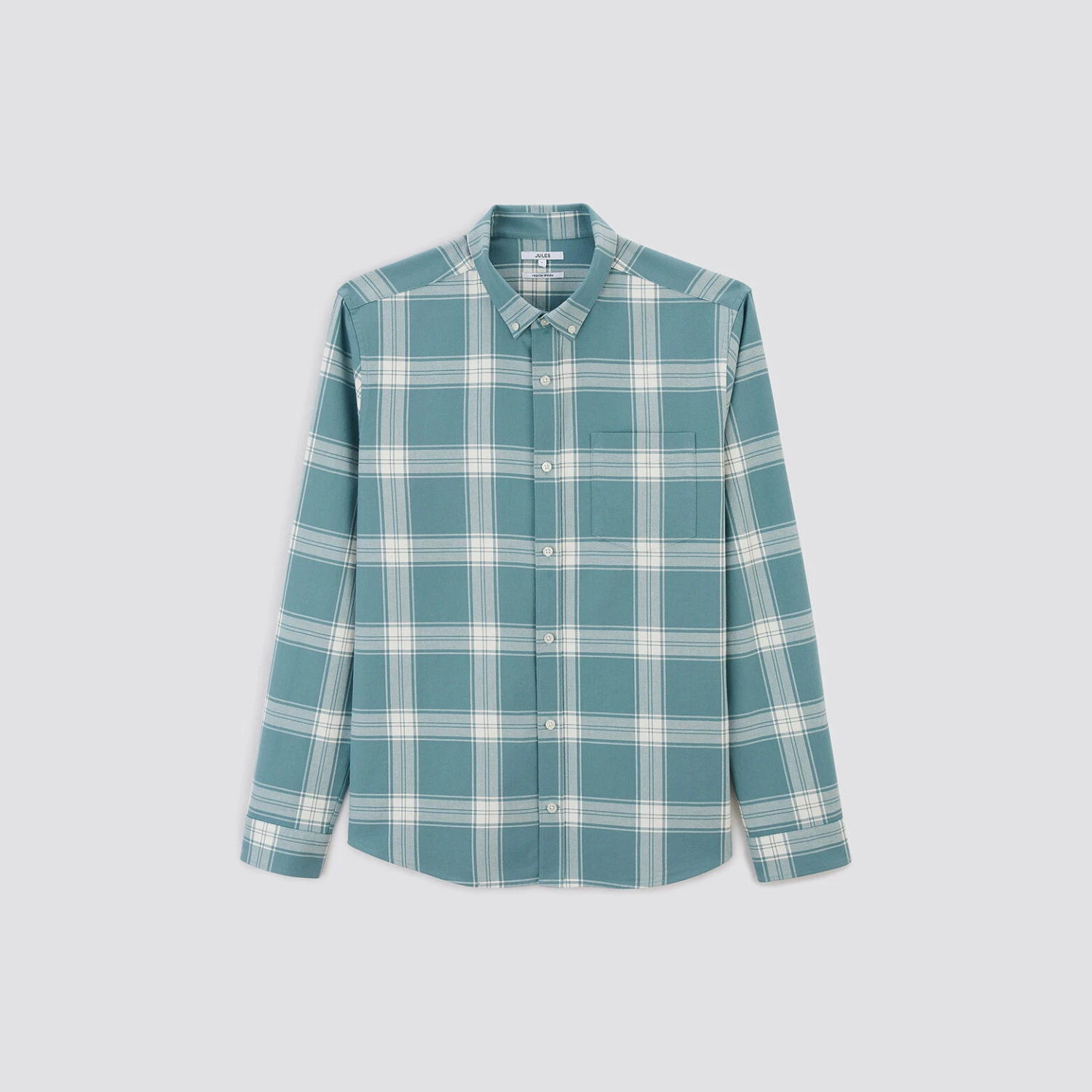 Chemise Regular Carreaux Coton Recyclé 7 Chemise Regular Carreaux Coton Recyclé – Image 7