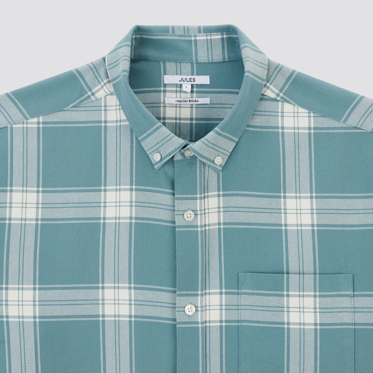 Chemise Regular Carreaux Coton Recyclé 8 Chemise Regular Carreaux Coton Recyclé – Image 8