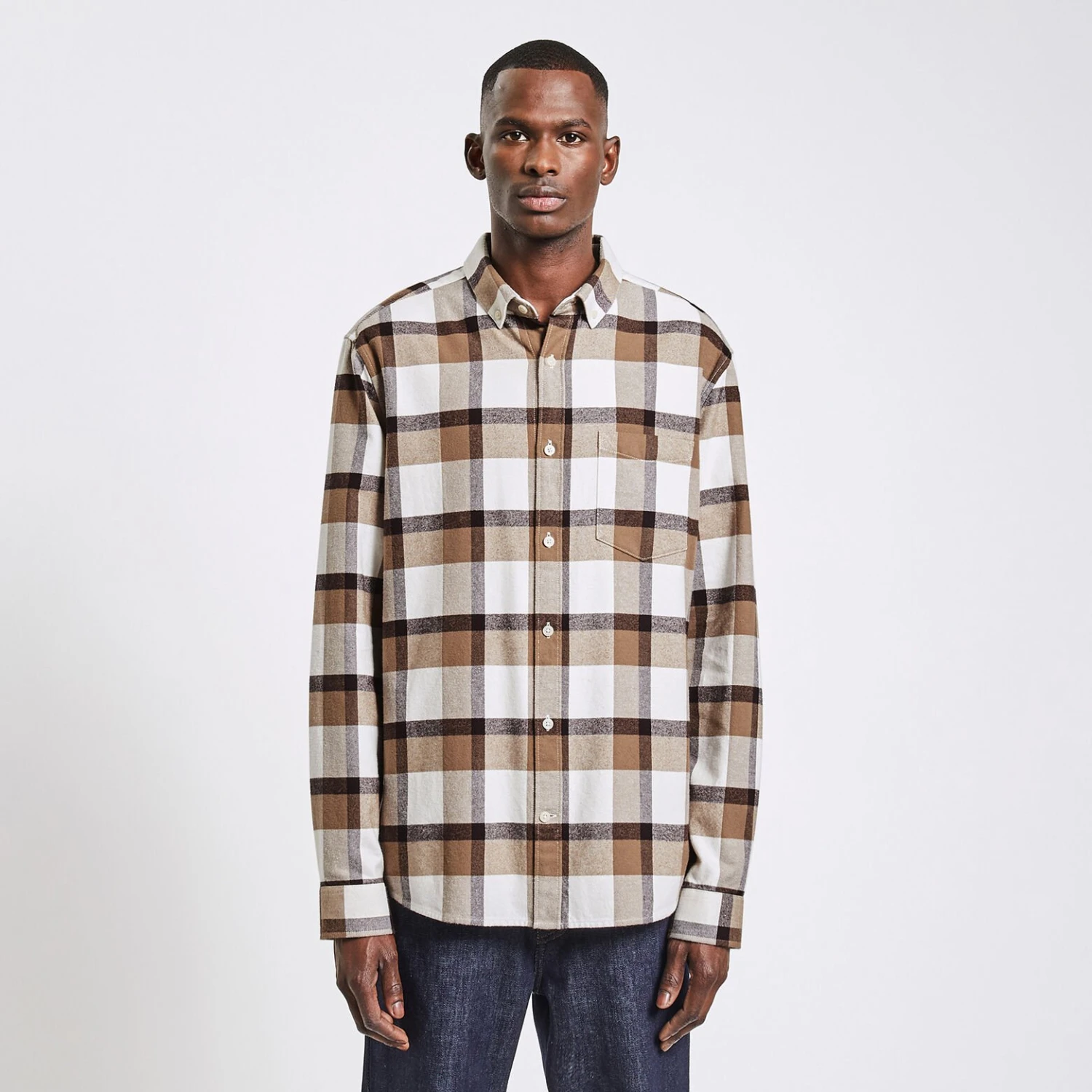 Chemise Regular à Carreaux Coton Recyclé 5 Chemise Regular à Carreaux Coton Recyclé – Image 5