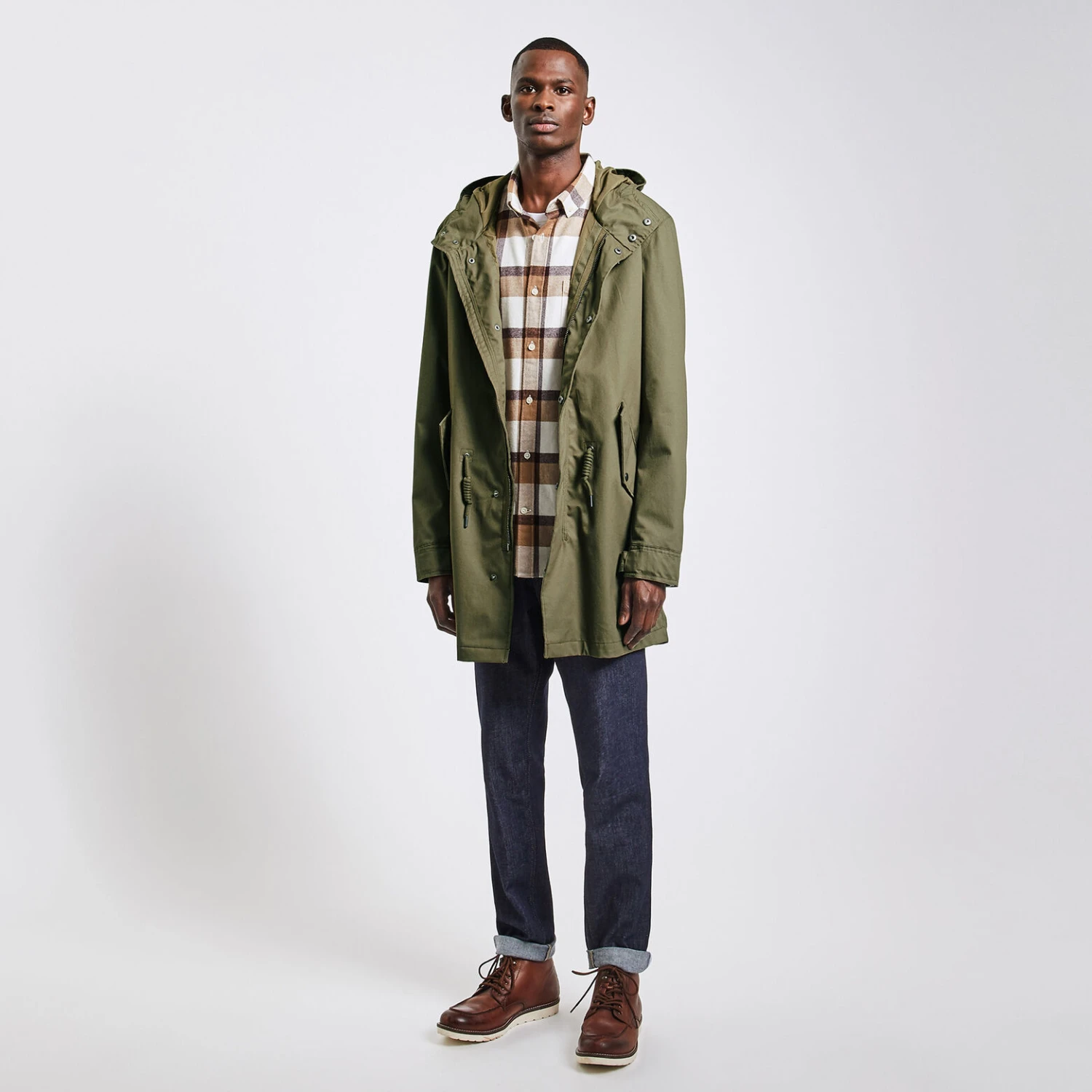 Chemise Regular à Carreaux Coton Recyclé 4 Chemise Regular à Carreaux Coton Recyclé – Image 4