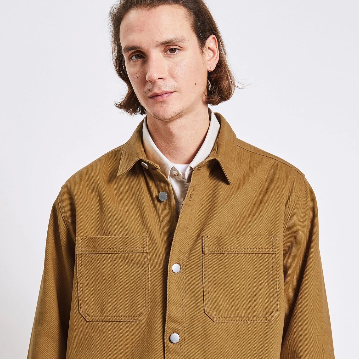 Surchemise Unie Coton Recyclé 3 Surchemise Unie Coton Recyclé – Image 3