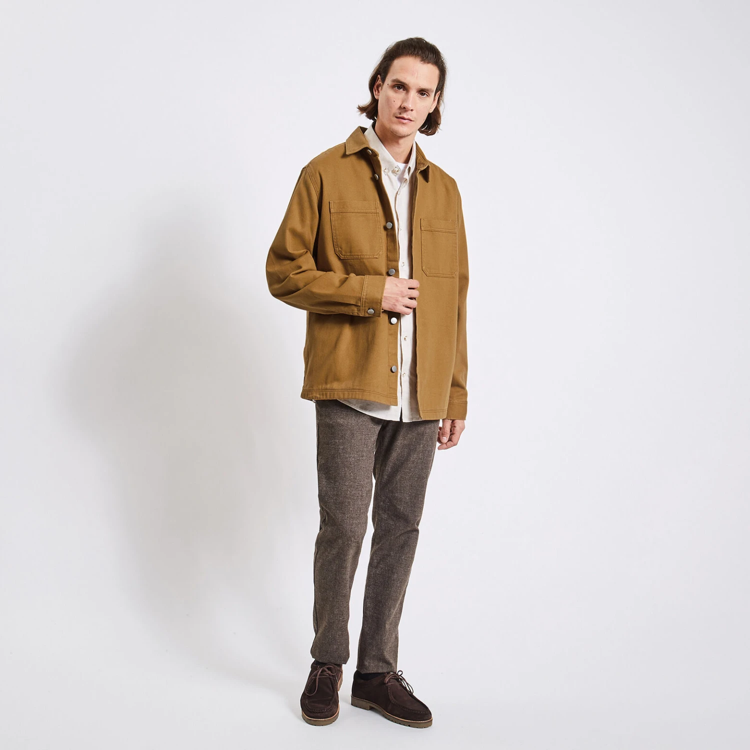 Surchemise Unie Coton Recyclé 2 Surchemise Unie Coton Recyclé – Image 2