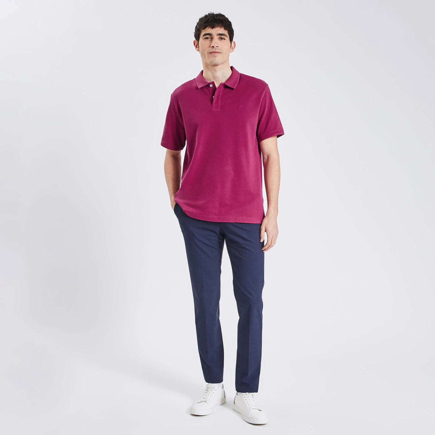 Polo Manches Courtes Piqué Uni 2 Polo Manches Courtes Piqué Uni – Image 2