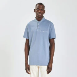 Polo Manches Courtes Piqué Col Mao