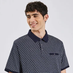 Polo Manches Courtes En Jersey Imprimé -Jules 1003332 11852 V4