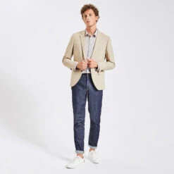 Chemise Imprimé Géométrique Satin -Jules 1003340 12015 V6