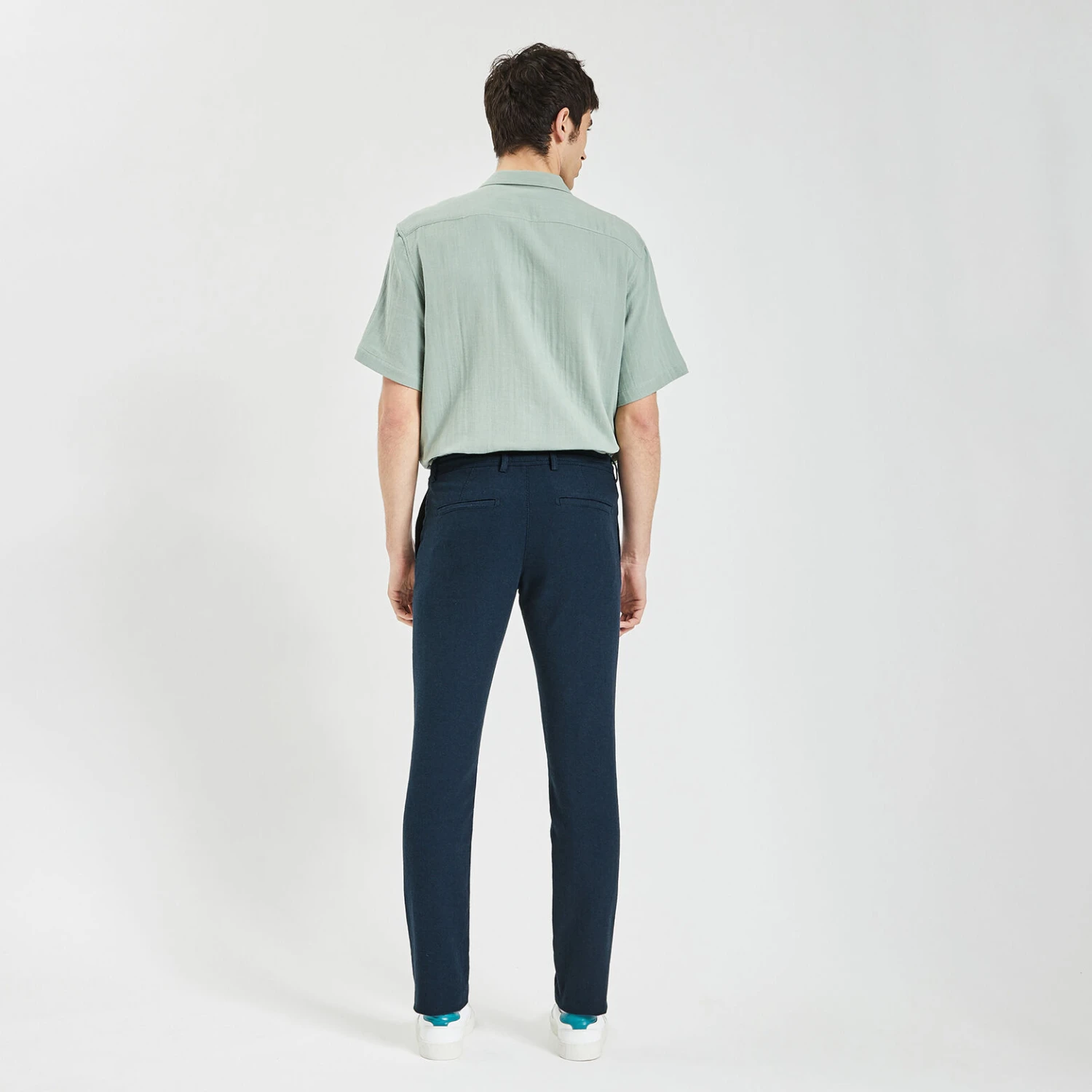 Pantalon Taille élastiquée En Coton Lin 5 Pantalon Taille élastiquée En Coton Lin – Image 5