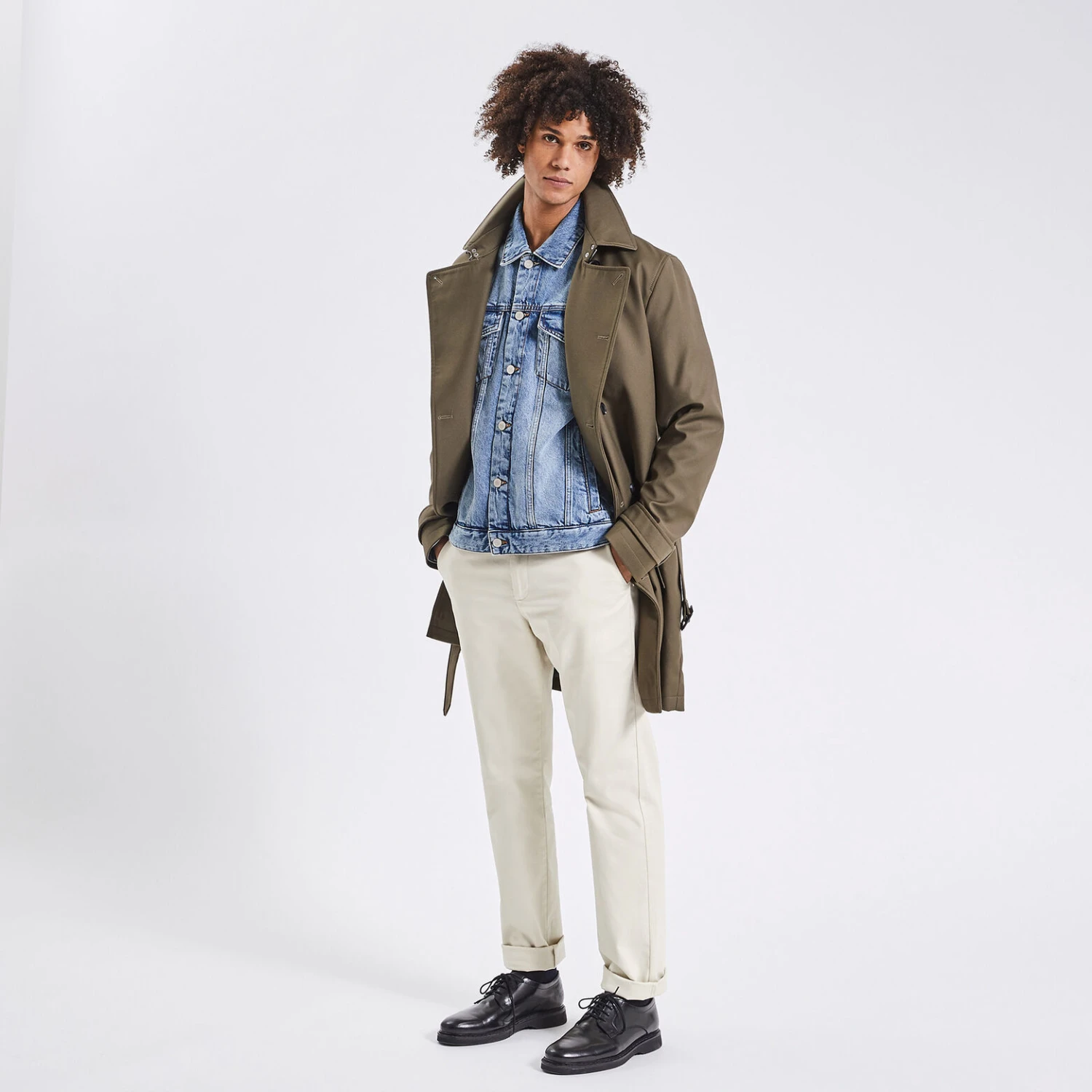 Pantalon Chino Straight En Twill 2 Pantalon Chino Straight En Twill – Image 2