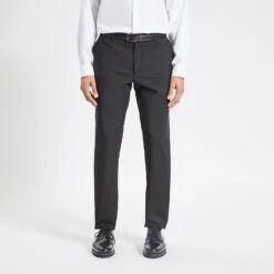 Pantalon De Costume Slim En Laine