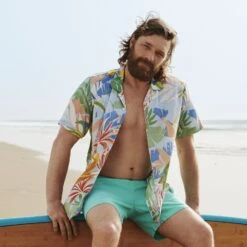 Chemisette Hawaienne Regular Viscose Ecovero