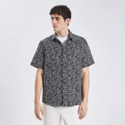 Chemisette Regular Imprimée Lin Coton
