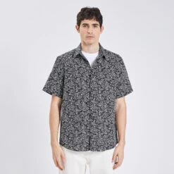 Chemisette Regular Imprimée Lin Coton -Jules 1003536 11212 V2