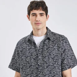 Chemisette Regular Imprimée Lin Coton -Jules 1003536 11212 V4