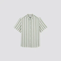 Chemisette Regular Rayures Coton Lin -Jules 1003541 16000 V11
